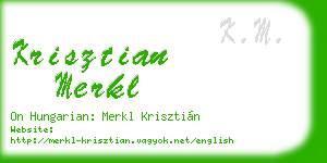 krisztian merkl business card